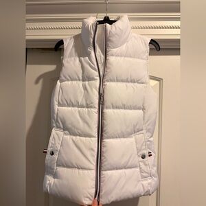 Tommy Hilfiger White Quilted Vest Xs